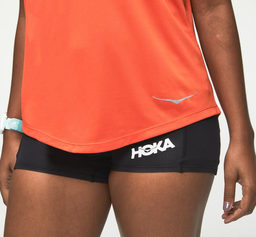 Hoka Australia One One Performance Tank - Womens Tops Orange - PUGRZ-3148